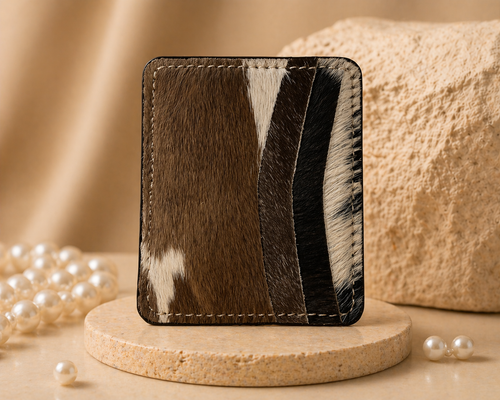 COWHIDE CARD HOLDER