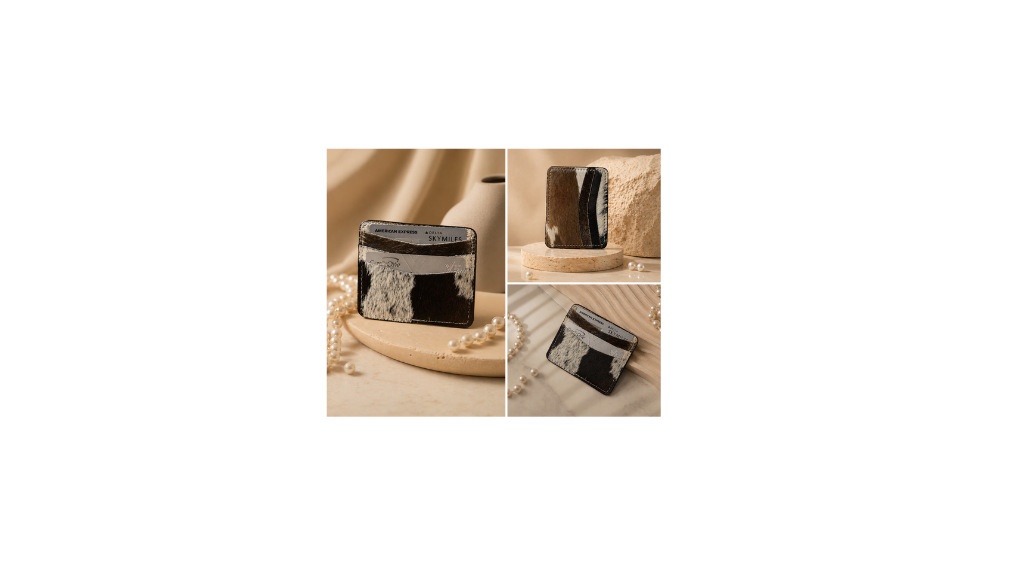 COWHIDE CARD HOLDER